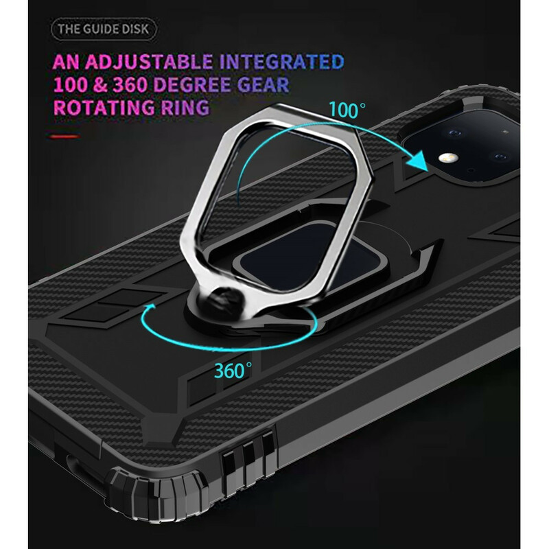 Coque Google Pixel 4 Ring et Fibre Carbone Coque Google Pixel 4 Ring et Fibre Carbone