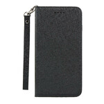 Flip Cover Google Pixel 4 Effet Cuir Douceur Rétro à Lanière Flip Cover Google Pixel 4 Effet Cuir Douceur Rétro à Lanière