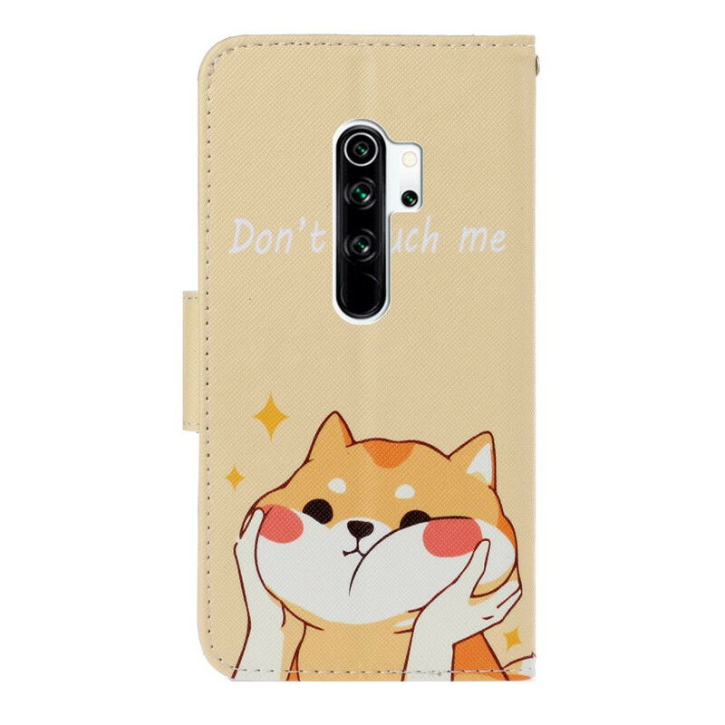 Housse Xiaomi Redmi Note 8 Pro Chat Don't Touch Me à Lanière