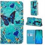 Housse Xiaomi Redmi Note 8 Pro Love Butterflies à Lanière Housse Xiaomi Redmi Note 8 Pro Love Butterflies à Lanière