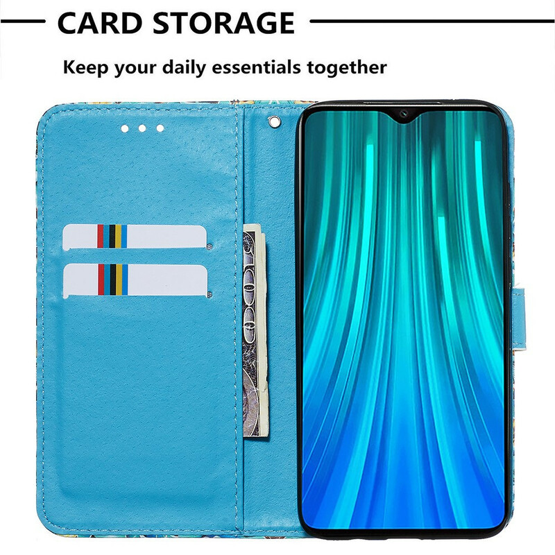 Housse Xiaomi Redmi Note 8 Pro Love Butterflies à Lanière Housse Xiaomi Redmi Note 8 Pro Love Butterflies à Lanière