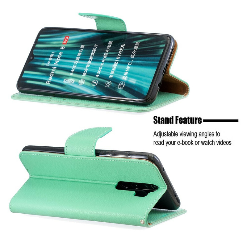 Housse Xiaomi Redmi Note 8 Pro Litchi Rabat Oblique Housse Xiaomi Redmi Note 8 Pro Litchi Rabat Oblique