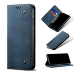 Flip Cover Xiaomi Redmi Note 8 Pro Tissu Jeans