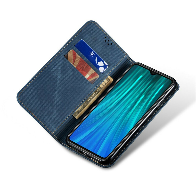 Flip Cover Xiaomi Redmi Note 8 Pro Tissu Jeans Flip Cover Xiaomi Redmi Note 8 Pro Tissu Jeans