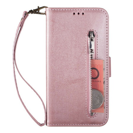 Housse Xiaomi Redmi Note 8 Pro Porte-monnaie avec Lanière