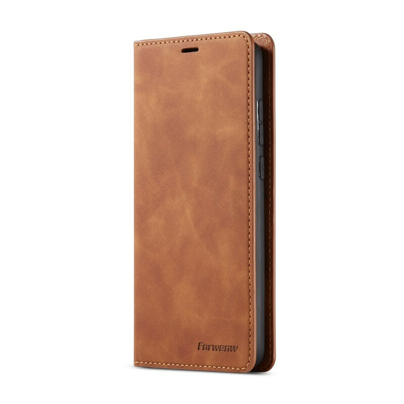 Housse Xiaomi Redmi Note 8 Pro Effet Cuir FORWENW