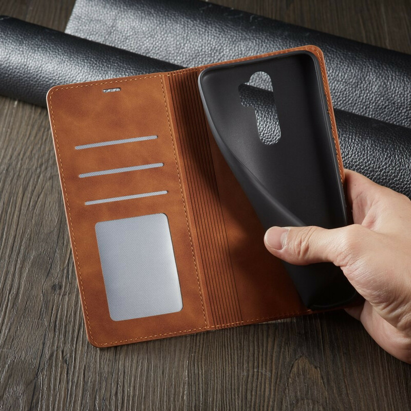 Housse Xiaomi Redmi Note 8 Pro Effet Cuir FORWENW
