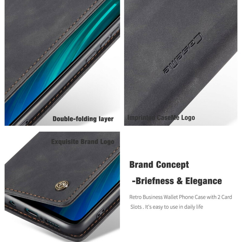 Flip Cover Xiaomi Redmi Note 8 Pro CASEME Simili Cuir Flip Cover Xiaomi Redmi Note 8 Pro CASEME Simili Cuir