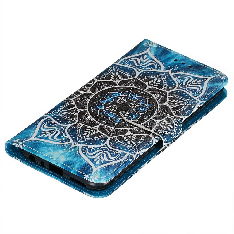 Housse Xiaomi Redmi Note 8 Mandala Noir à Lanière Housse Xiaomi Redmi Note 8 Mandala Noir à Lanière