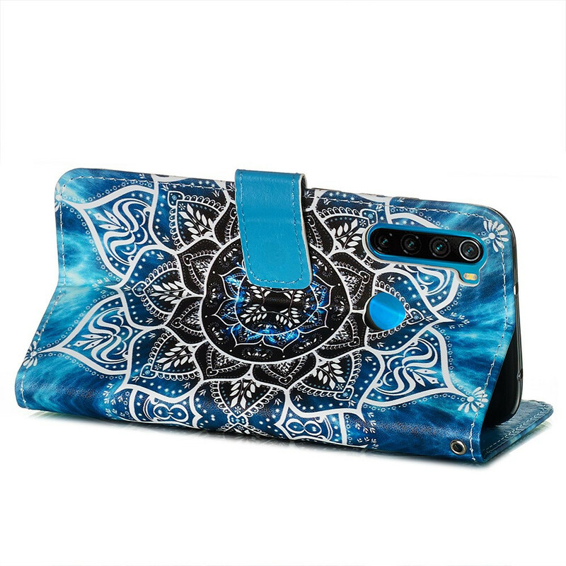Housse Xiaomi Redmi Note 8 Mandala Noir à Lanière Housse Xiaomi Redmi Note 8 Mandala Noir à Lanière