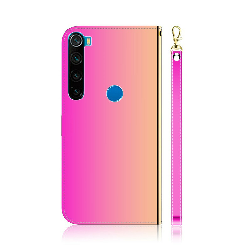 Housse Xiaomi Redmi Note 8 Simili Cuir Couverture MIroir Housse Xiaomi Redmi Note 8 Simili Cuir Couverture MIroir