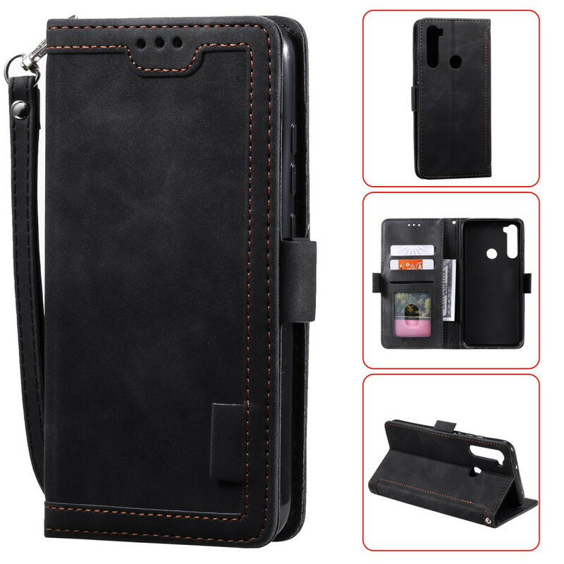 Housse Xaiomi Redmi Note 8 Simili Cuir Bicolore Contours Renforcés Housse Xaiomi Redmi Note 8 Simili Cuir Bicolore Contours Renforcés