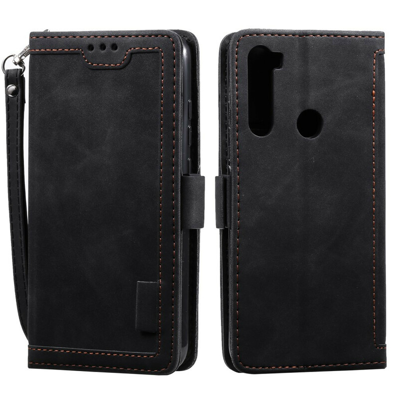 Housse Xaiomi Redmi Note 8 Simili Cuir Bicolore Contours Renforcés Housse Xaiomi Redmi Note 8 Simili Cuir Bicolore Contours Renforcés