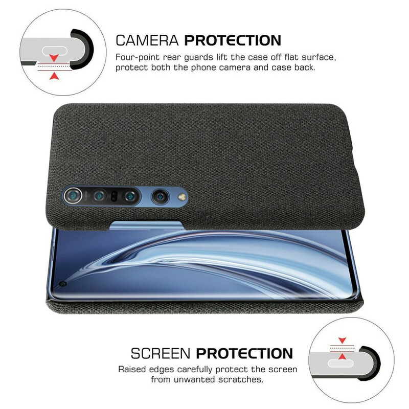 Coque Xiaomi Mi 10 / 10 Pro Texture Tissu KSQ Coque Xiaomi Mi 10 / 10 Pro Texture Tissu KSQ