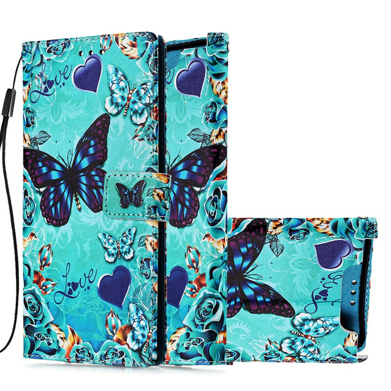 Housse Samsung Galaxy A80 Papillons Dorés Housse Samsung Galaxy A80 Papillons Dorés