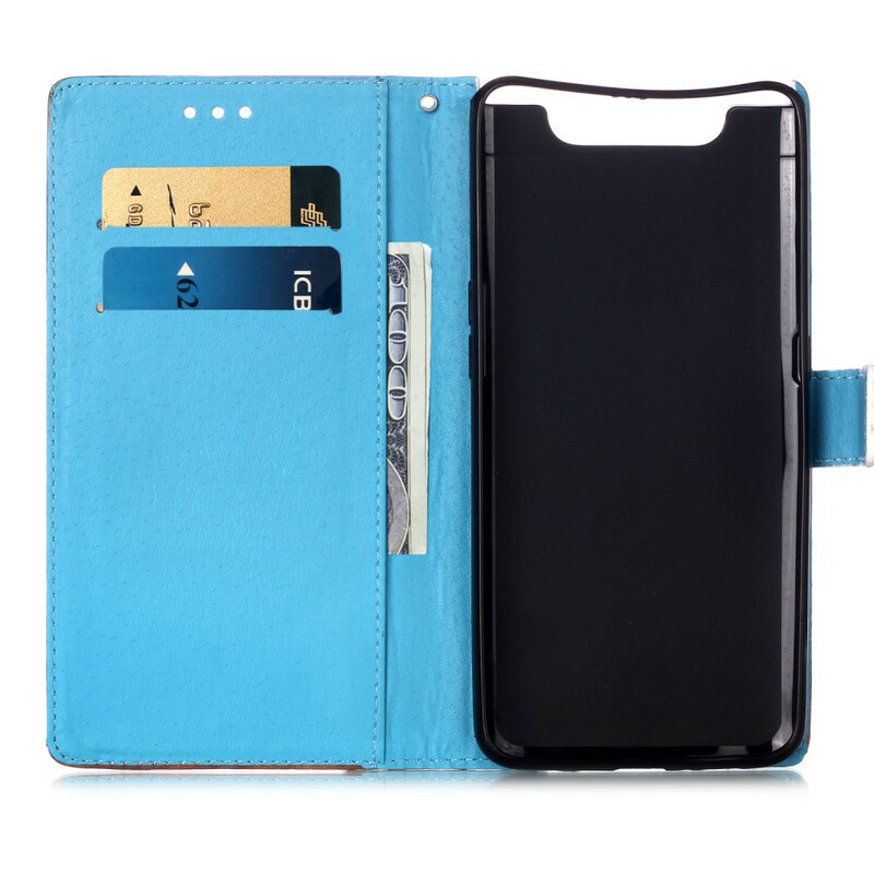Housse Samsung Galaxy A80 Papillons Dorés Housse Samsung Galaxy A80 Papillons Dorés