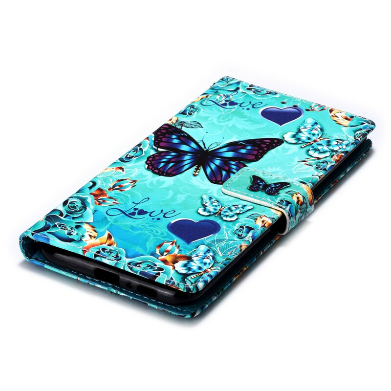 Housse Samsung Galaxy A80 Papillons Dorés Housse Samsung Galaxy A80 Papillons Dorés