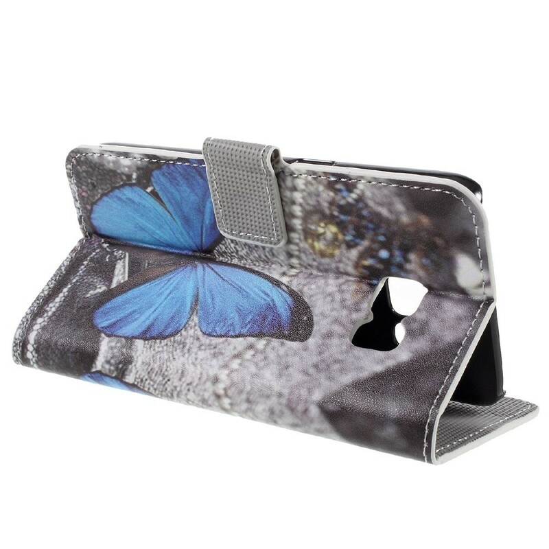 Housse Samsung Galaxy S7 Papillon Bleu Housse Samsung Galaxy S7 Papillon Bleu