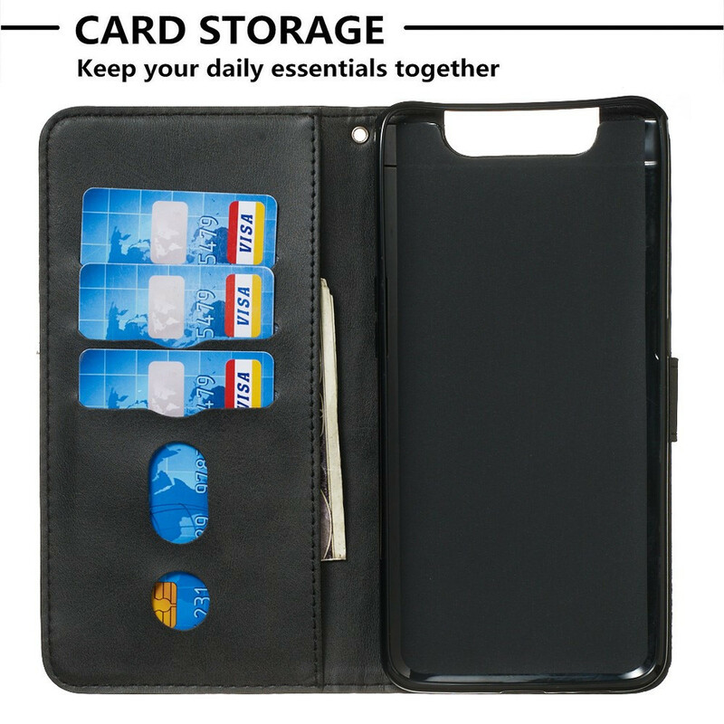 Housse Samsung Galaxy A80 Vintage Porte-Monnaie Housse Samsung Galaxy A80 Vintage Porte-Monnaie