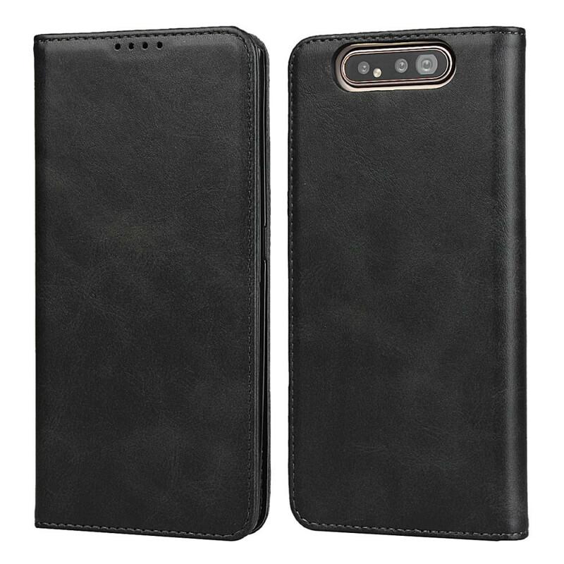 Flip Cover Samsung Galaxy A80 Simili Cuir Coutures Flip Cover Samsung Galaxy A80 Simili Cuir Coutures