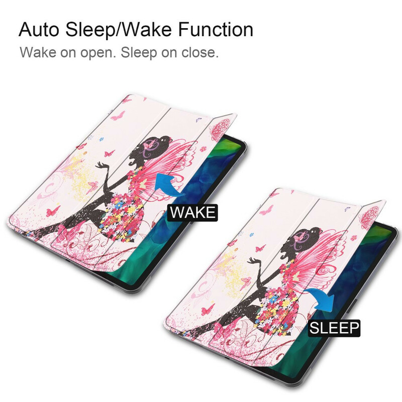 Smart Case iPad 11" (2020) Simili Cuir Fée Florale Smart Case iPad 11" (2020) Simili Cuir Fée Florale