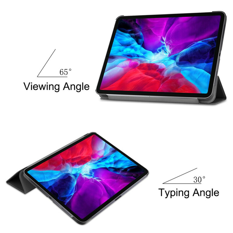 Smart Case iPad Pro 12.9" (2020) Tri Fold Chargeur Porte-Crayon Smart Case iPad Pro 12.9" (2020) Tri Fold Chargeur Porte-Crayon