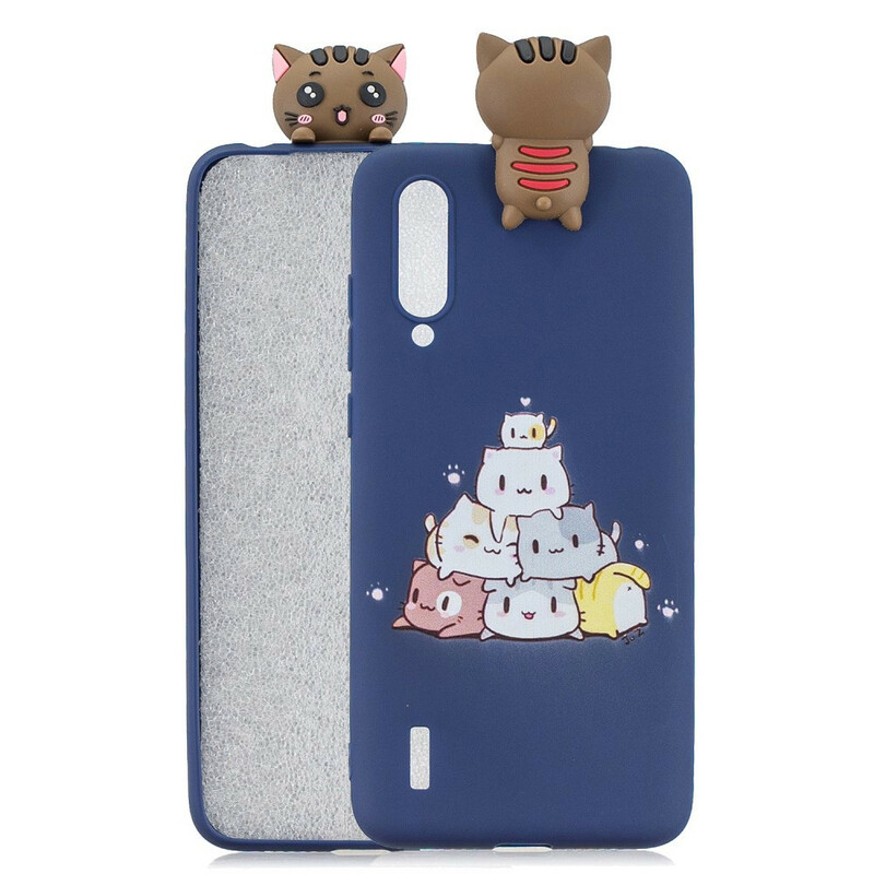 Coque Xiaomi Mi A3 Tas de Chats 3D Coque Xiaomi Mi A3 Tas de Chats 3D