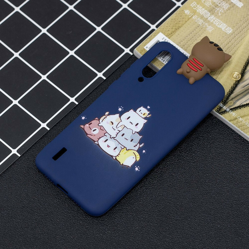 Coque Xiaomi Mi A3 Tas de Chats 3D Coque Xiaomi Mi A3 Tas de Chats 3D