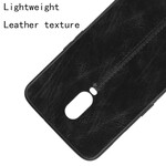 Coque OnePlus 6T Style Cuir Coutures