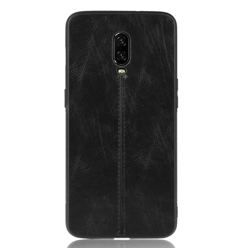 Coque OnePlus 6T Style Cuir Coutures Coque OnePlus 6T Style Cuir Coutures