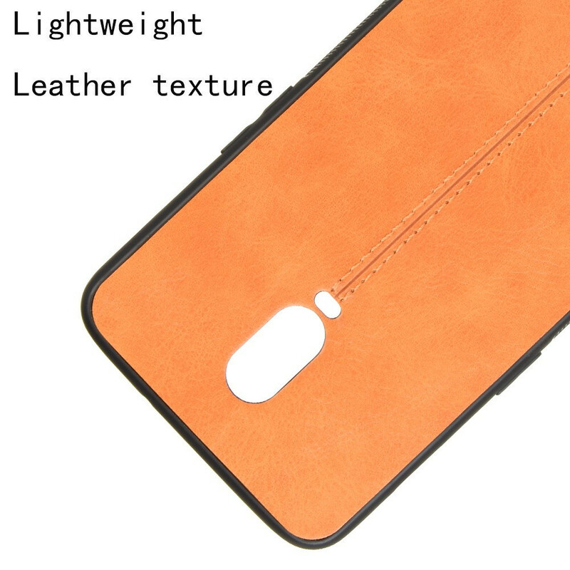 Coque OnePlus 6T Style Cuir Coutures Coque OnePlus 6T Style Cuir Coutures