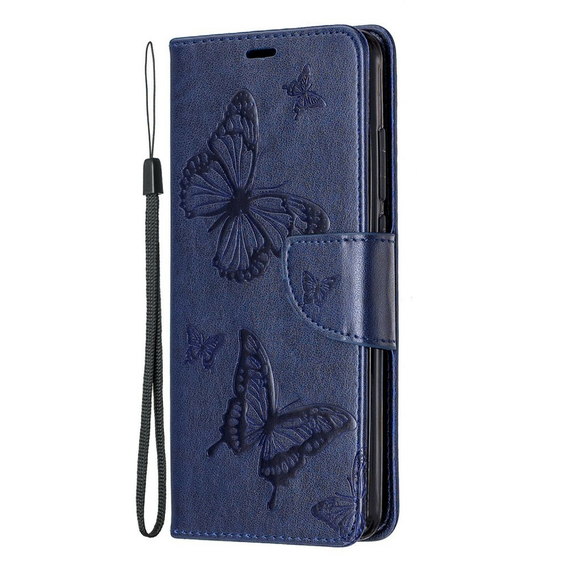 Housse Xiaomi Mi 9T / Mi 9T Pro Papillons Imprimés à Lanière Housse Xiaomi Mi 9T / Mi 9T Pro Papillons Imprimés à Lanière