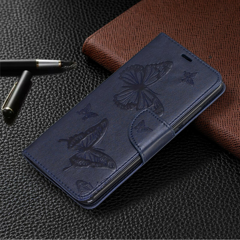 Housse Xiaomi Mi 9T / Mi 9T Pro Papillons Imprimés à Lanière Housse Xiaomi Mi 9T / Mi 9T Pro Papillons Imprimés à Lanière