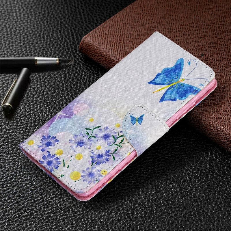 Housse Xiaomi Mi 9T / Mi 9T Pro Papillons et Fleurs Peints