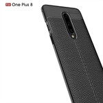 Coque OnePlus 8 Effet Cuir Litchi Double Line Coque OnePlus 8 Effet Cuir Litchi Double Line