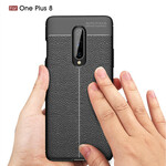 Coque OnePlus 8 Effet Cuir Litchi Double Line Coque OnePlus 8 Effet Cuir Litchi Double Line