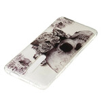 Coque Xiaomi Mi 9T / Mi 9T Pro Transparente Tête de Mort Fleurie Coque Xiaomi Mi 9T / Mi 9T Pro Transparente Tête de Mort Fleurie