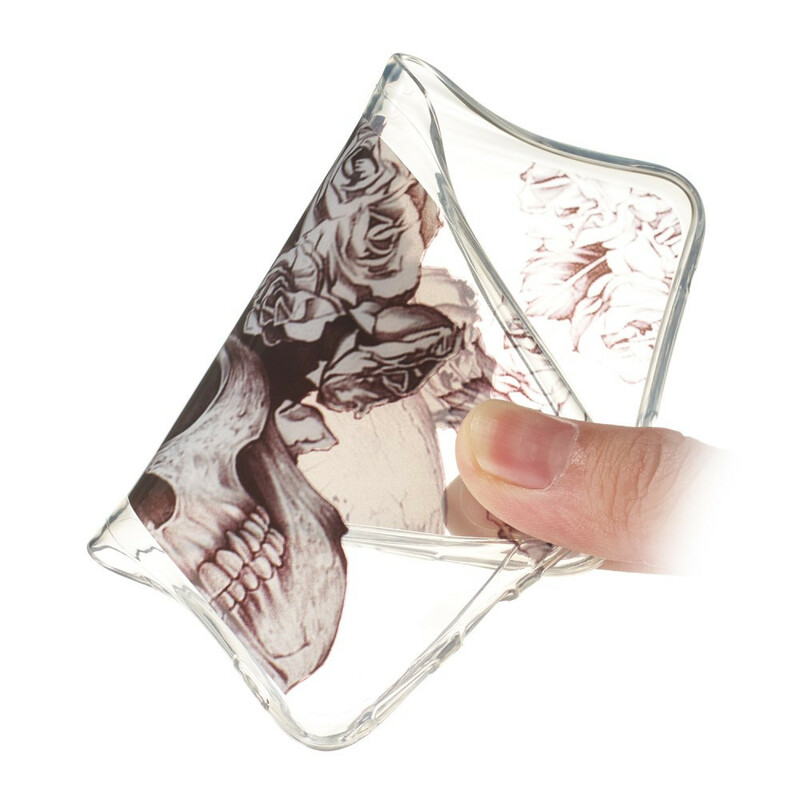 Coque Xiaomi Mi 9T / Mi 9T Pro Transparente Tête de Mort Fleurie Coque Xiaomi Mi 9T / Mi 9T Pro Transparente Tête de Mort Fleurie