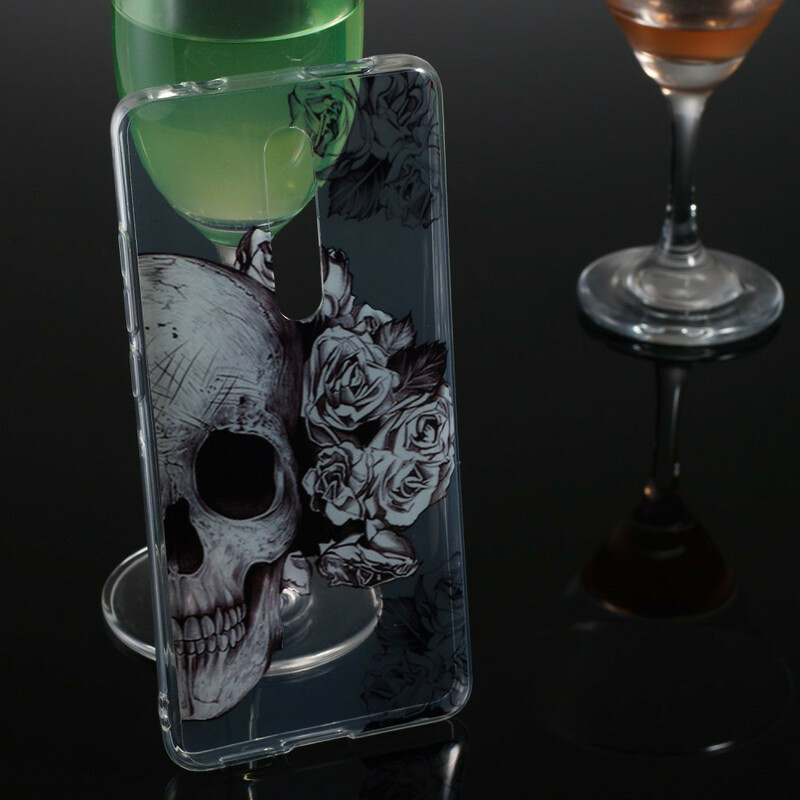 Coque Xiaomi Mi 9T / Mi 9T Pro Transparente Tête de Mort Fleurie Coque Xiaomi Mi 9T / Mi 9T Pro Transparente Tête de Mort Fleurie