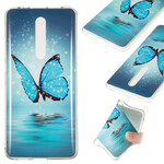 Coque Xiaomi Mi 9T / Mi 9T Pro Papillon Bleu Fluorescente Coque Xiaomi Mi 9T / Mi 9T Pro Papillon Bleu Fluorescente