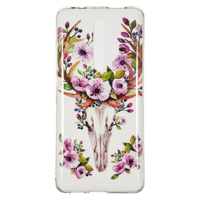 Coque Xiaomi Mi 9T / Mi 9T Pro Wapiti Fleuri Fluorescente Coque Xiaomi Mi 9T / Mi 9T Pro Wapiti Fleuri Fluorescente