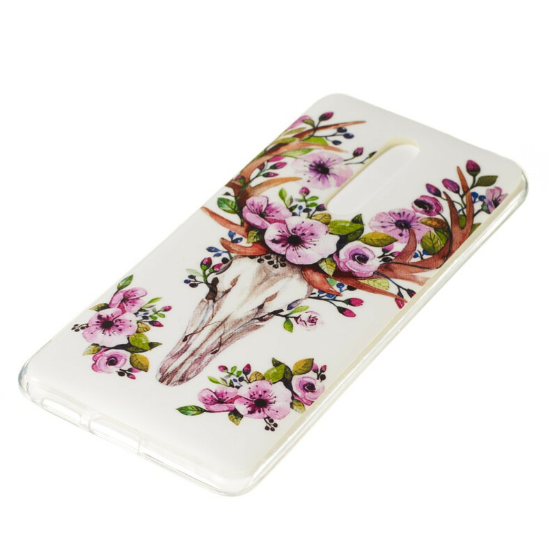 Coque Xiaomi Mi 9T / Mi 9T Pro Wapiti Fleuri Fluorescente Coque Xiaomi Mi 9T / Mi 9T Pro Wapiti Fleuri Fluorescente