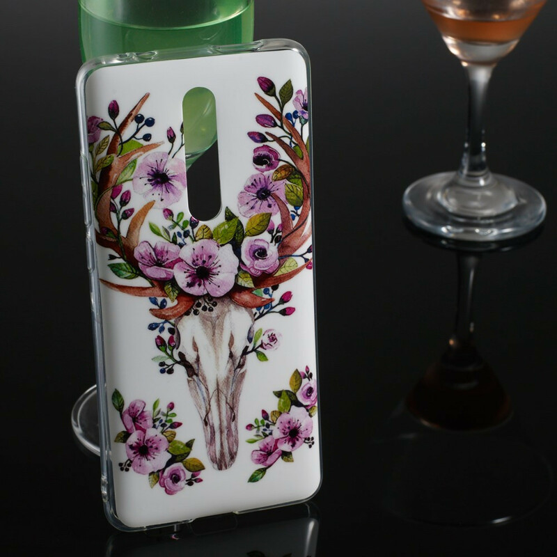 Coque Xiaomi Mi 9T / Mi 9T Pro Wapiti Fleuri Fluorescente Coque Xiaomi Mi 9T / Mi 9T Pro Wapiti Fleuri Fluorescente