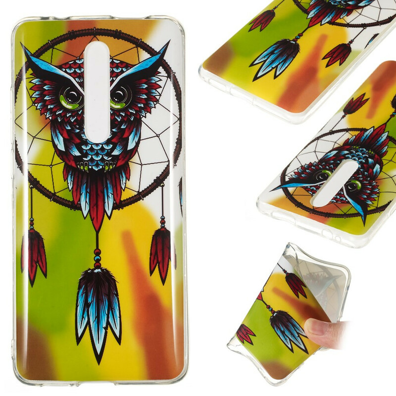 Coque Xiaomi Mi 9T / Mi 9T Pro Attrape Rêves Hibou Fluorescente Coque Xiaomi Mi 9T / Mi 9T Pro Attrape Rêves Hibou Fluorescente