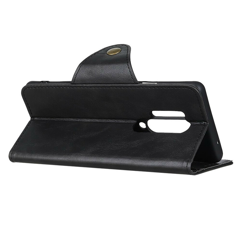 Housse OnePlus 8 Pro Simil Cuir Bouton Décoratif Housse OnePlus 8 Pro Simil Cuir Bouton Décoratif