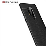 Coque OnePlus 8 Pro Effet Cuir Litchi Double Line Coque OnePlus 8 Pro Effet Cuir Litchi Double Line