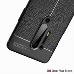 Coque OnePlus 8 Pro Effet Cuir Litchi Double Line Coque OnePlus 8 Pro Effet Cuir Litchi Double Line