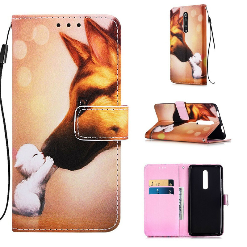 Housse Xiaomi Mi 9T / Mi 9T Pro Copain d'Ernest le Chat à Lanière Housse Xiaomi Mi 9T / Mi 9T Pro Copain d'Ernest le Chat à Lanière