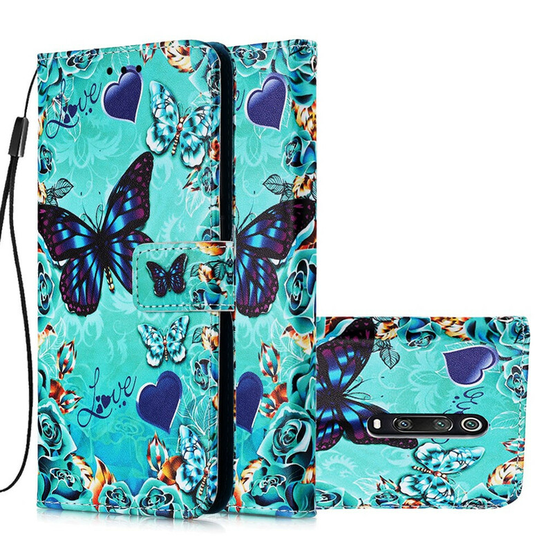 Housse Xiaomi Mi 9T / Mi 9T Pro Love Butterflies à Lanière Housse Xiaomi Mi 9T / Mi 9T Pro Love Butterflies à Lanière