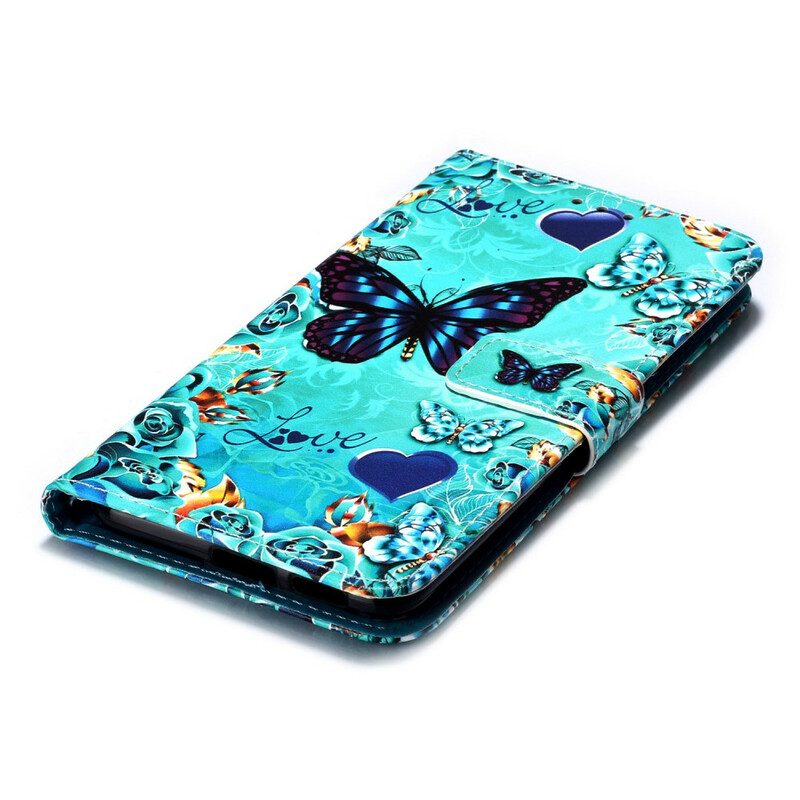 Housse Xiaomi Mi 9T / Mi 9T Pro Love Butterflies à Lanière Housse Xiaomi Mi 9T / Mi 9T Pro Love Butterflies à Lanière